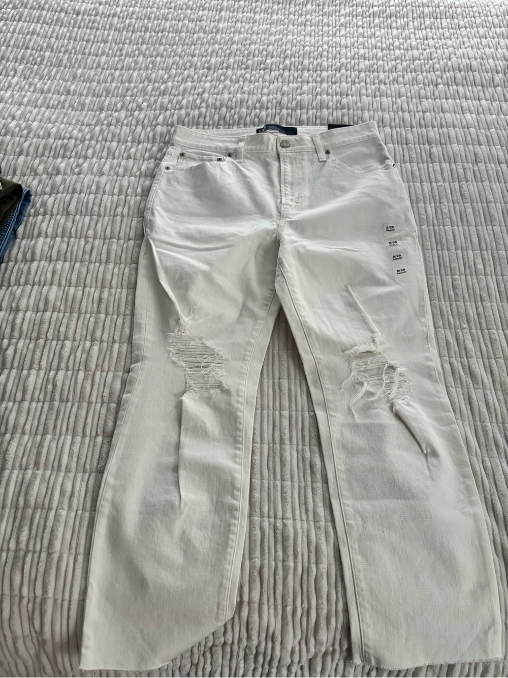 GAP White Universal Slim Boyfriend Jeans